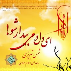 نشید فارسی «ای دل دمی بیدار شو!» شعری از شمس تبریزی 1