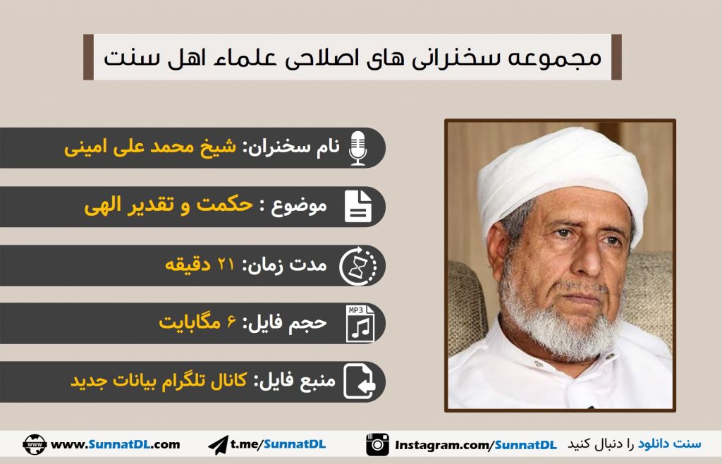 سخنرانی شیخ محمدعلی امینی | حکمت و تقدیر الهی 1